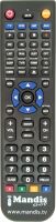 Replacement remote control CALIBRA CTV-2102