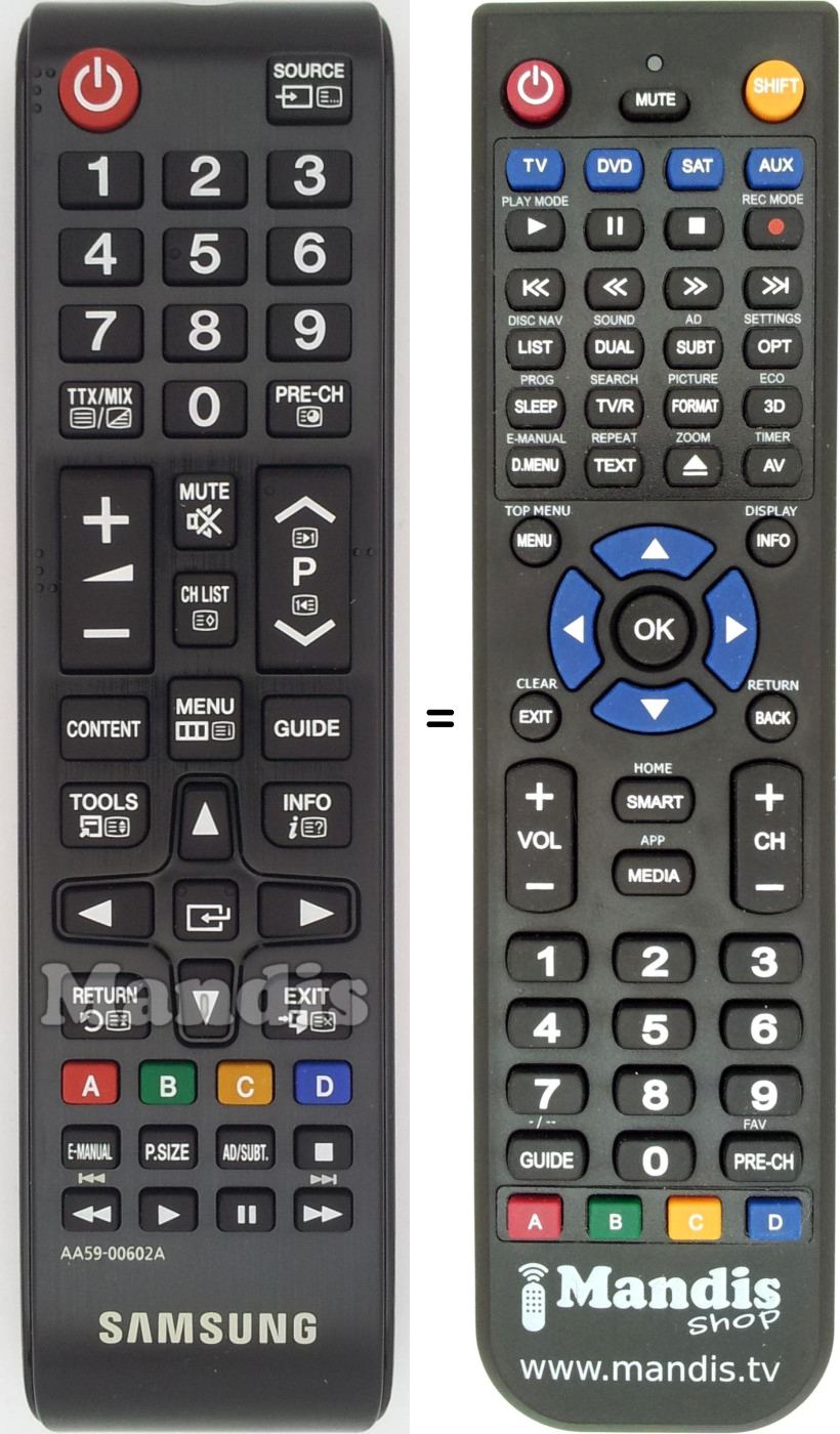 Replacement remote control Samsung AA59-00602A