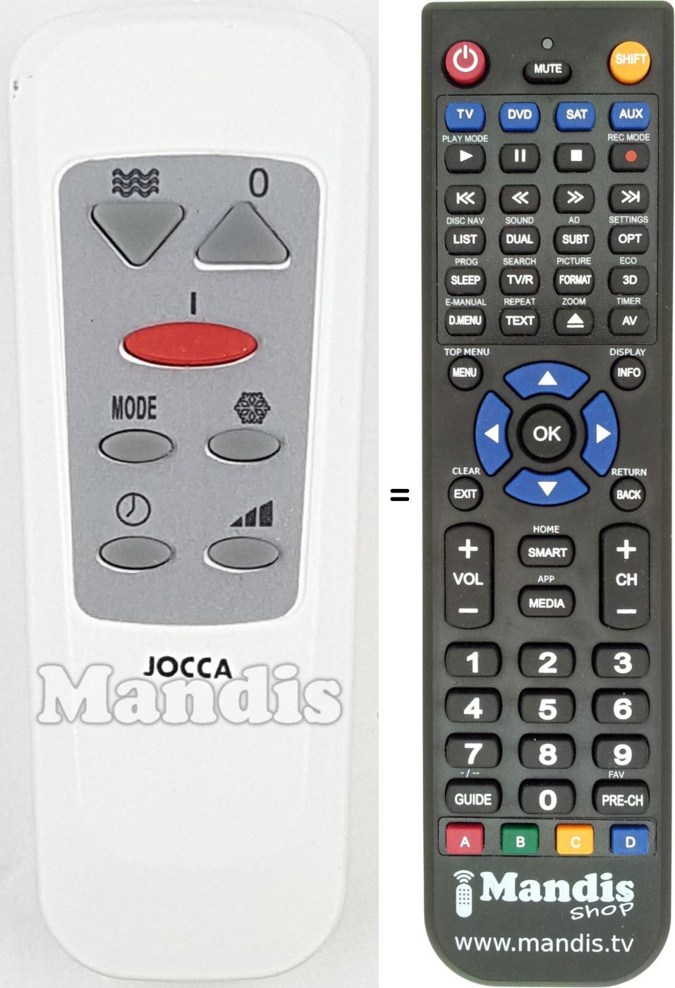 Replacement remote control REMCON2106