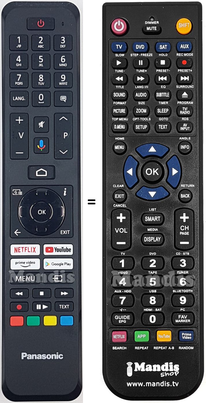 Replacement remote control Salora RC45160
