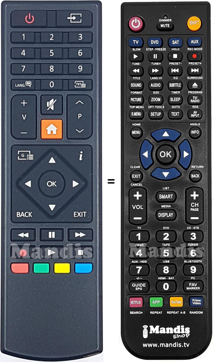 Replacement remote control Tucson RC39170