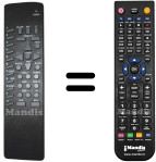 Replacement remote control Thomson 925 TX 1487