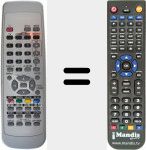 Replacement remote control for P-RMS302-S