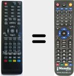 Replacement remote control for LEDTV824D