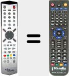Replacement remote control for Myrica (REMCON418)