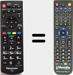 Replacement remote control for N2QAYB000815