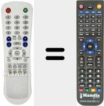 Replacement remote control for RM 611