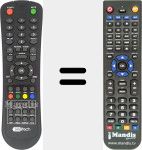 Replacement remote control for ST2470G