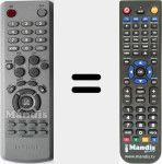 Replacement remote control for BN59-00533A