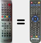 Replacement remote control for JXMSD