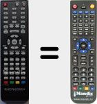 Replacement remote control for Axius (S2404HH)