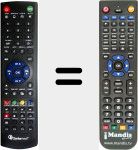 Replacement remote control for HD4100PLUS