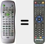 Replacement remote control for R 100 A
