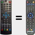 Replacement remote control for REMCON1653