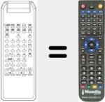 Replacement remote control for TVC 99CH / 50PR
