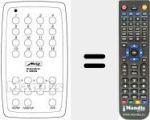 Replacement remote control for MECATRON 6906
