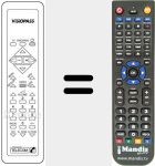 Replacement remote control for VISIOPASS