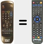 Replacement remote control for XSAT