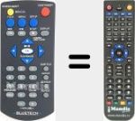 Replacement remote control for Bluetech002