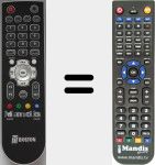 Replacement remote control for DVB4600 (RS7174)