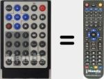 Replacement remote control for DSR-0112