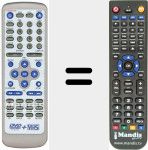 Replacement remote control for REMCON1078