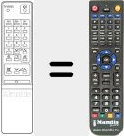 Replacement remote control for REMCON107