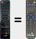 Replacement remote control for MTVB24LEFHD-DVD