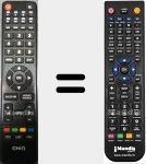 Replacement remote control for UHD49D6000ISX2