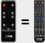 Replacement remote control for DM50