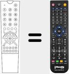 Replacement remote control for TM3602