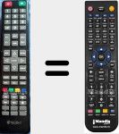 Replacement remote control for TV4002A