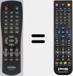 Replacement remote control for DVD-B11U