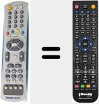 Replacement remote control for REMCON062