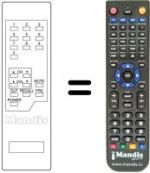 Replacement remote control GMG CTV 151