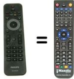 Télécommande équivalente Philips HVS57468