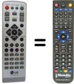 Télécommande équivalente LG 6710CMAT01A