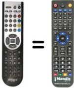 Replacement remote control Hitachi L22DP03UB