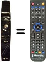 Télécommande équivalente LG 47LX9500