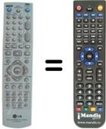 Replacement remote control 6711R1P072A