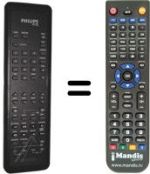Replacement remote control Philips RT736