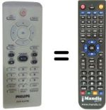 Télécommande équivalente Philips DVP3120