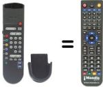 Télécommande équivalente Philips RC7515 / 01