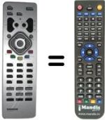 Replacement remote control Thomson DTH8040E