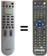 Replacement remote control Samsung TP 500 FR / AT / 29622-038.16