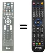 Télécommande équivalente LG 42LC7D