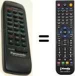 Télécommande équivalente Panasonic EUR643820