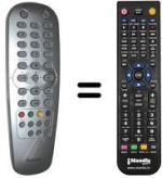 Télécommande équivalente Philips RT351 / 111
