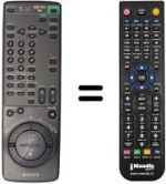 Télécommande équivalente Sony SLV-E710VP