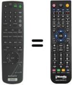 Gleichwertige Fernbedienung Sony DVP-NC600
